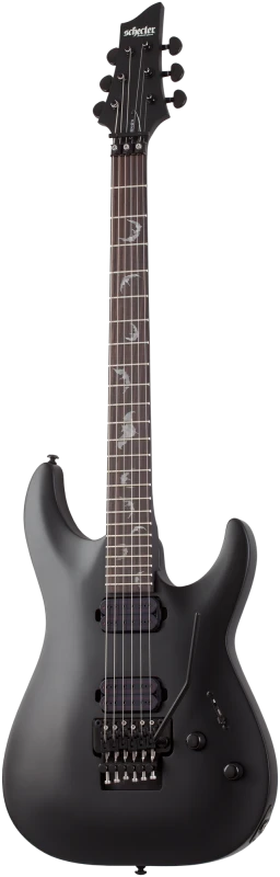 SCHECTER DAMIEN 6 FR SATIN BLACK CZARNA GITARA ELEKTRYCZNA FLOYD ROSE