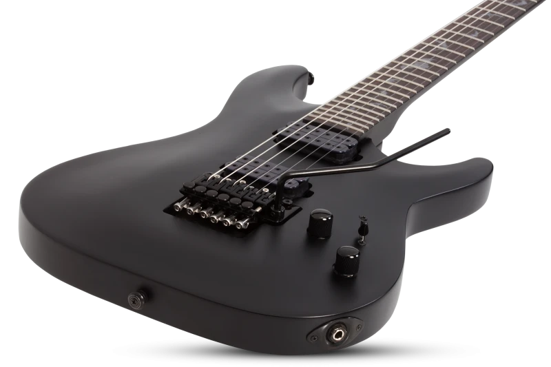 SCHECTER DAMIEN 6 FR SATIN BLACK CZARNA GITARA ELEKTRYCZNA FLOYD ROSE