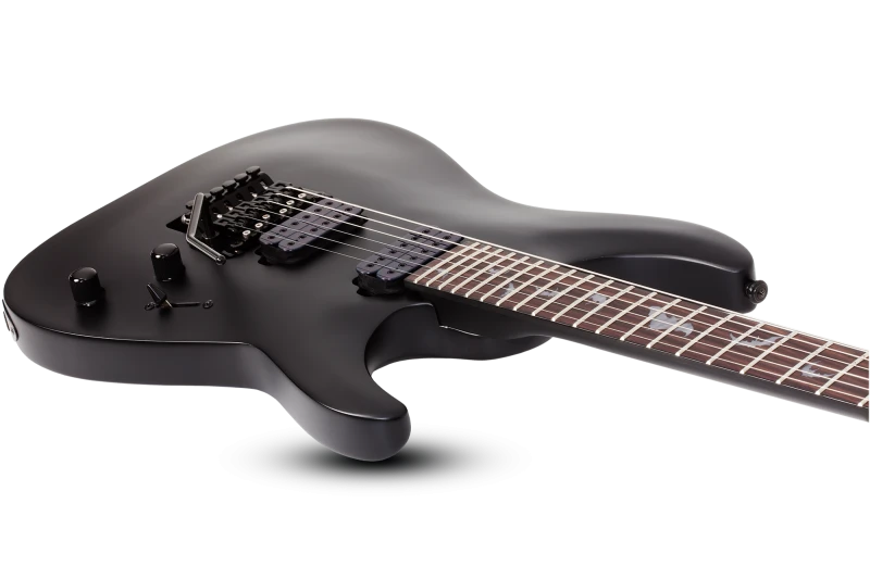 SCHECTER DAMIEN 6 FR SATIN BLACK CZARNA GITARA ELEKTRYCZNA FLOYD ROSE