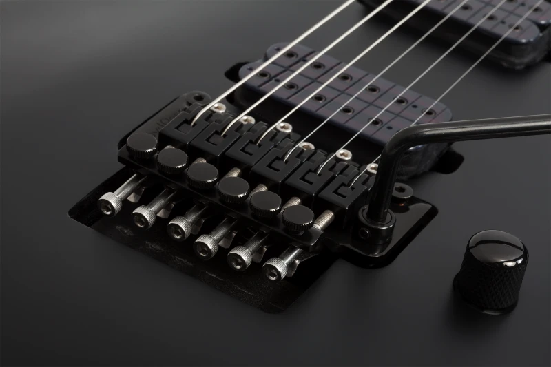 SCHECTER DAMIEN 6 FR SATIN BLACK CZARNA GITARA ELEKTRYCZNA FLOYD ROSE