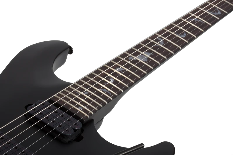 SCHECTER DAMIEN 6 FR SATIN BLACK CZARNA GITARA ELEKTRYCZNA FLOYD ROSE