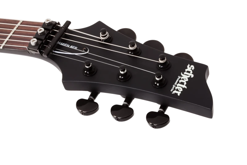 SCHECTER DAMIEN 6 FR SATIN BLACK CZARNA GITARA ELEKTRYCZNA FLOYD ROSE