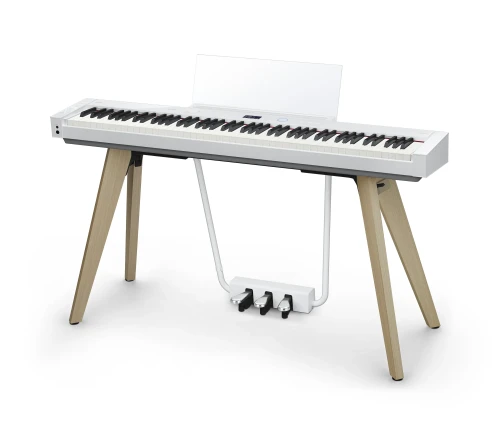 CASIO PX-S7000 WE BIAŁE PIANINO CYFROWE Z NOGAMI PEDAŁY BLUETOOTH WAŻONA KLAWIATURA
