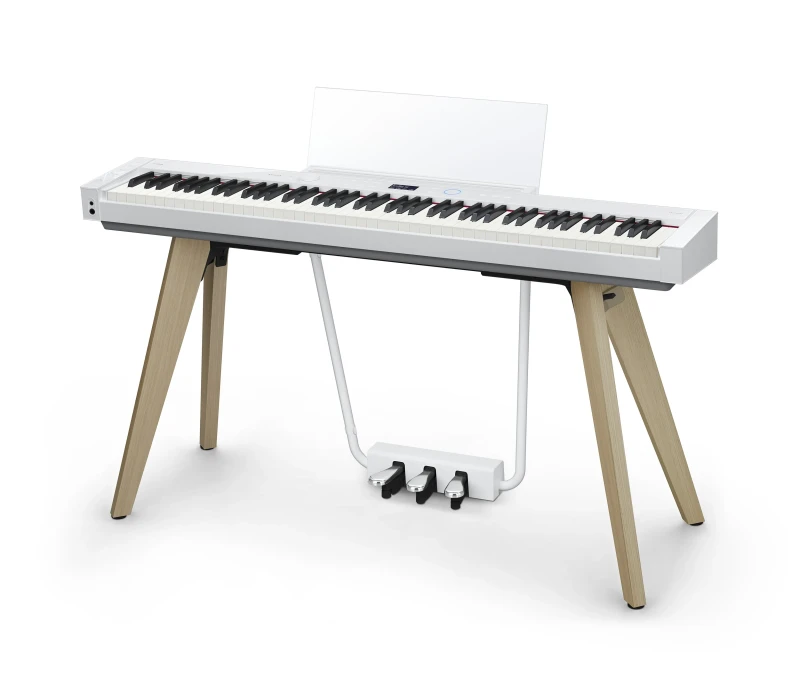 CASIO PX-S7000 WE BIAŁE PIANINO CYFROWE Z NOGAMI PEDAŁY BLUETOOTH WAŻONA KLAWIATURA