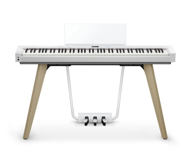 CASIO PX-S7000 WE BIAŁE PIANINO CYFROWE Z NOGAMI PEDAŁY BLUETOOTH WAŻONA KLAWIATURA
