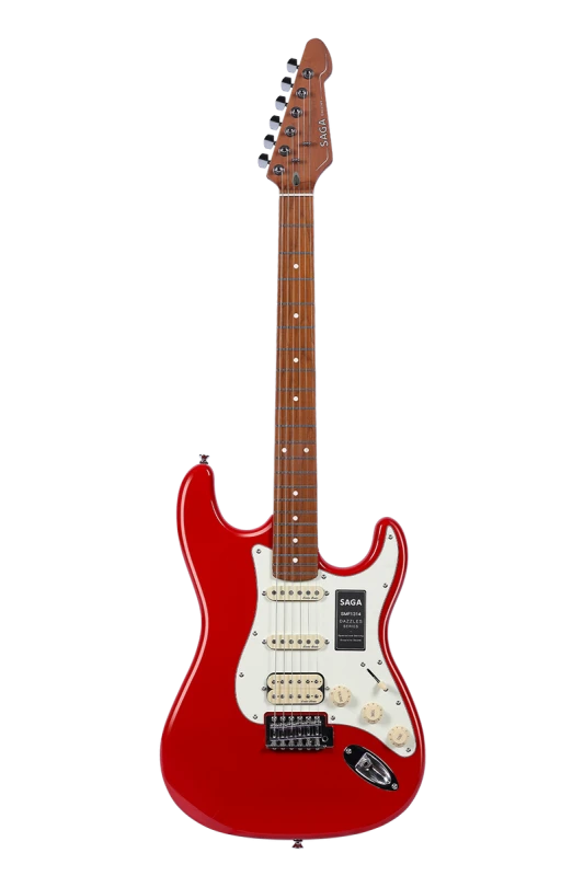 SAGA SMF1314H RD HSS CZERWONA GITARA ELEKTRYCZNA