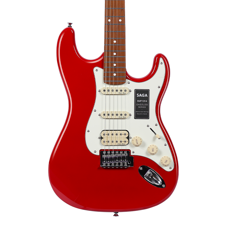 SAGA SMF1314H RD HSS CZERWONA GITARA ELEKTRYCZNA
