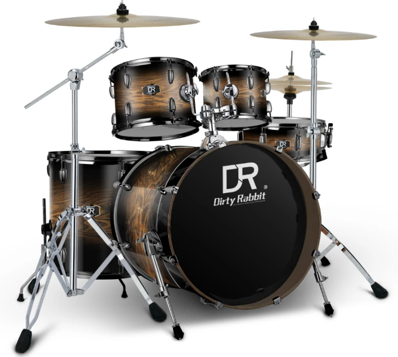 DIRTY RABBIT BF301-DBR BROWN PERKUSJA AKUSTYCZNA ZESTAW