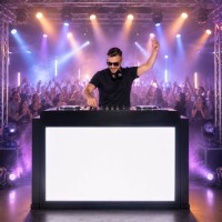 DNA DJB 1 STÓŁ MOBILNE STANOWISKO DJ STAL SKŁADANE MASKOWNICA TORBA