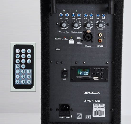 RDUCH ZPU-100 MP3 ZESTAW PRZENOŚNY
