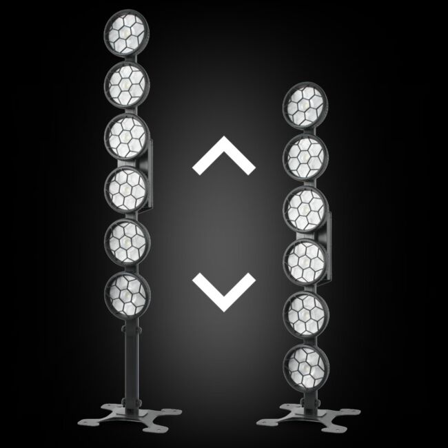 LIGHT4ME LUMEN HEXO EFEKT OŚWIETLENIOWY RETRO LED DMX VINTAGE