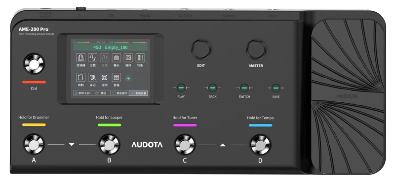 AUDOTA AME-200 PRO MULTIEFEKT GITAROWY AMP MODELER