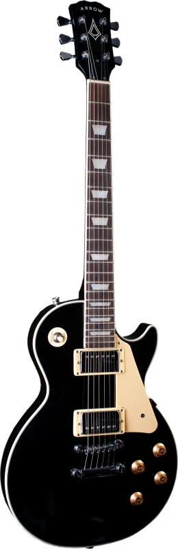 ARROW RIFFSTER LP 22 ABYSS BLACK ROSEWOOD/WHITE CZARNA GITARA ELEKTRYCZNA