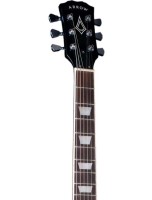 ARROW RIFFSTER LP 22 ABYSS BLACK ROSEWOOD/WHITE CZARNA GITARA ELEKTRYCZNA