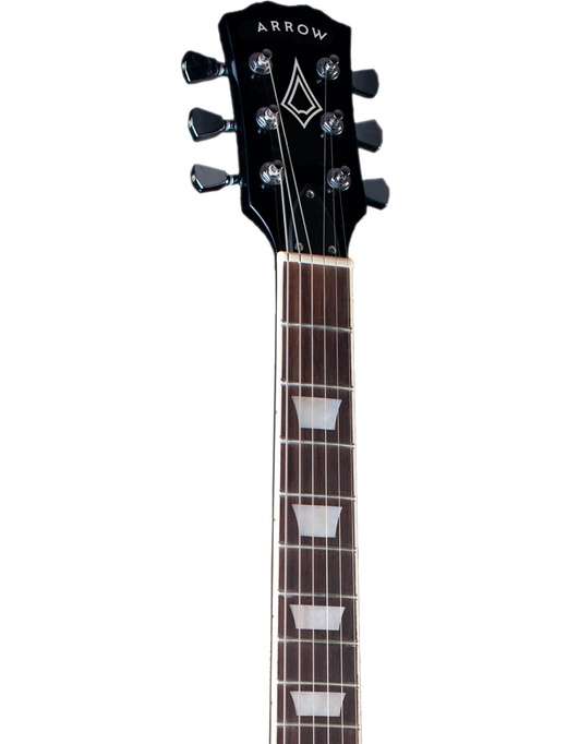 ARROW RIFFSTER LP 22 ABYSS BLACK ROSEWOOD/WHITE CZARNA GITARA ELEKTRYCZNA