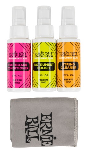 ERNIE BALL 4225 ZESTAW PREPARATÓW DO CZYSZCZENIA GITARY ŚCIERECZKA