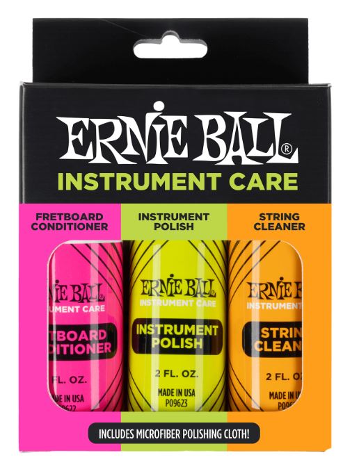 ERNIE BALL 4225 ZESTAW PREPARATÓW DO CZYSZCZENIA GITARY ŚCIERECZKA