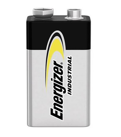 ENERGIZER INDUSTRIAL 9V 6LR61 ALKALINE POWER BATERIA