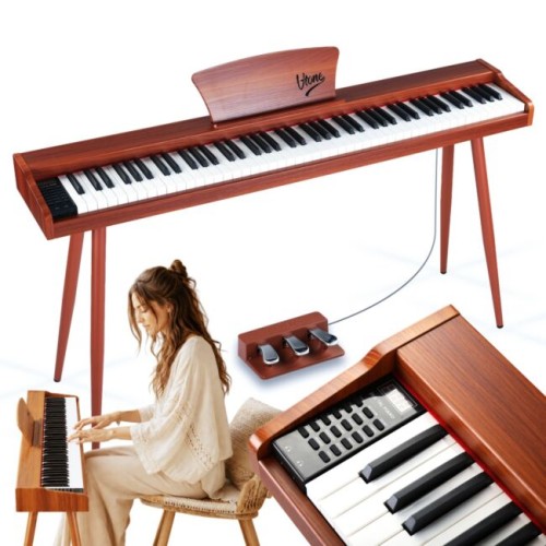 V-TONE BL-130 pianino cyfrowe czteronożne brązowe