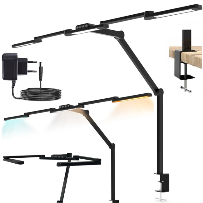 DNA DL PRO lampa biurkowa kreślarska LED bezcienio