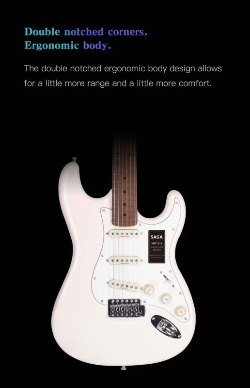 Gitara elektryczna SAGA SMF1314 RD (SSS)