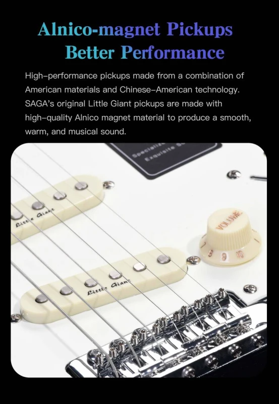 Gitara elektryczna SAGA SMF1314 RD (SSS)