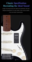 Gitara elektryczna SAGA SMF1314 RD (SSS)