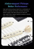 Gitara elektryczna SAGA SMF1314 BL (SSS)
