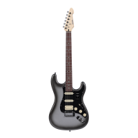 Gitara elektryczna SAGA Dazzles Mercury Gray (HSS)