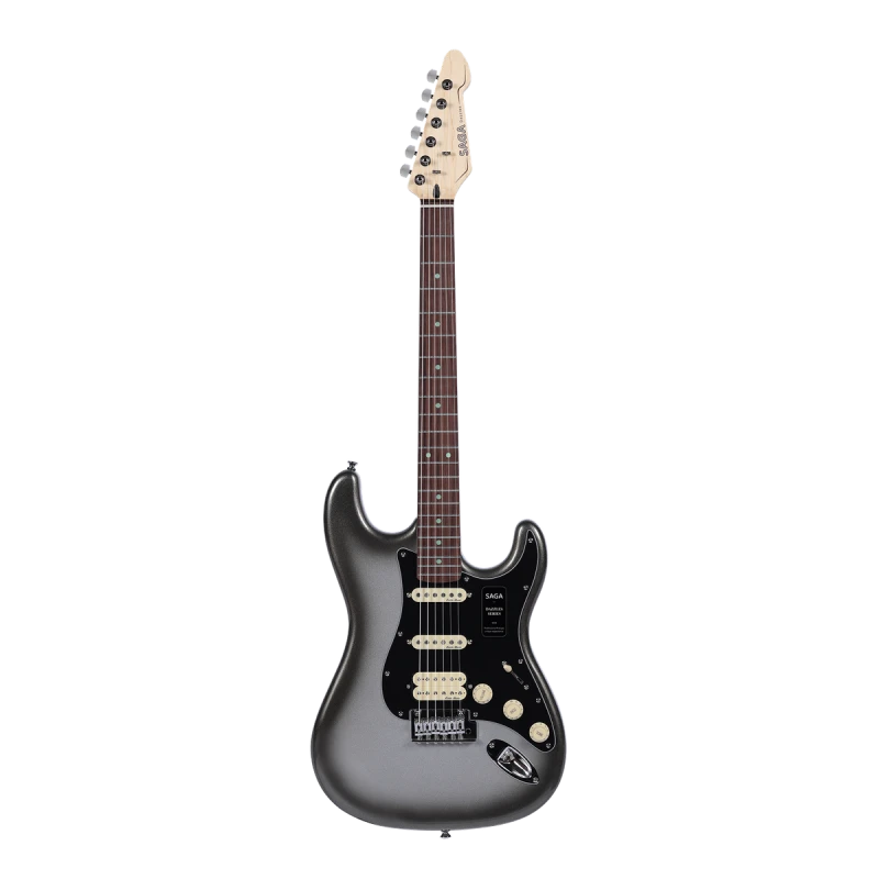 Gitara elektryczna SAGA Dazzles Mercury Gray (HSS)