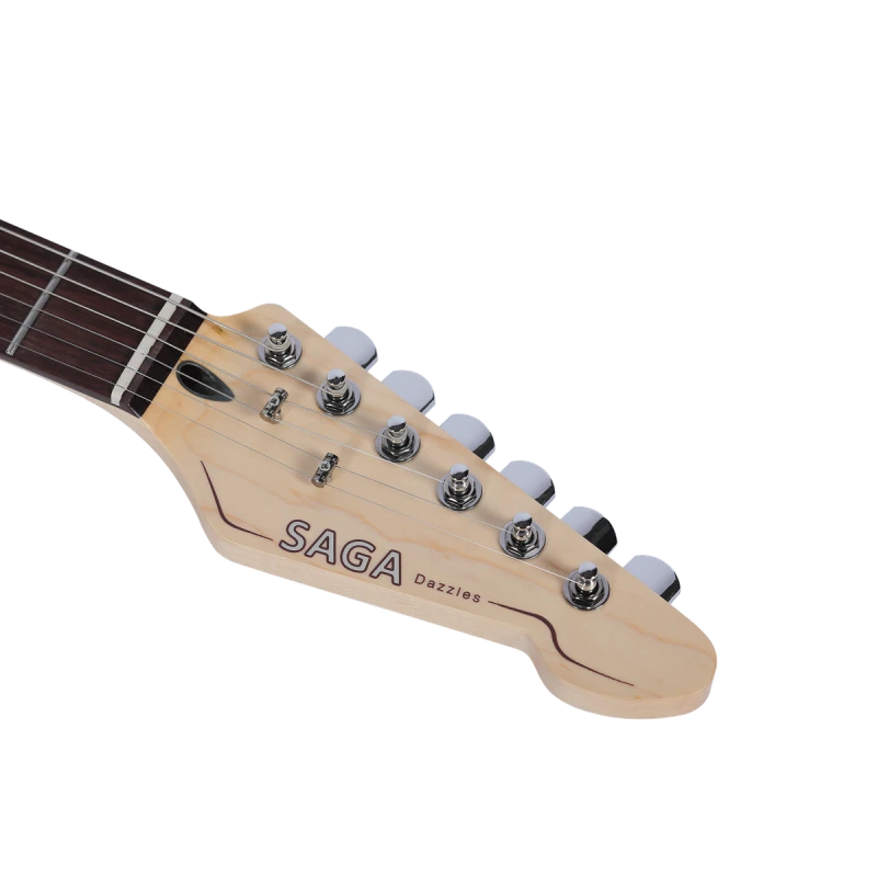 Gitara elektryczna SAGA Dazzles Mercury Gray (HSS)