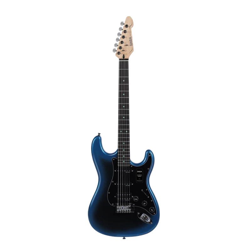 Saga Dazzles Dark Night Blue HSS gitara elektryczna
