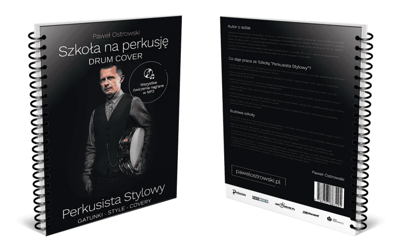 SZKOŁA NA PERKUSJĘ PERKUSISTA STYLOWY OSTROWSKI PODRĘCZNIK MULTIMEDIALNY MP3