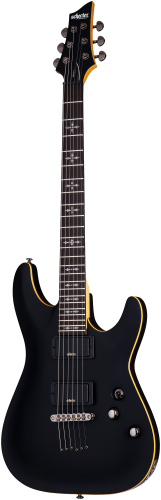 SCHECTER DEMON 6 AGED BLACK SATIN CZARNA GITARA ELEKTRYCZNA