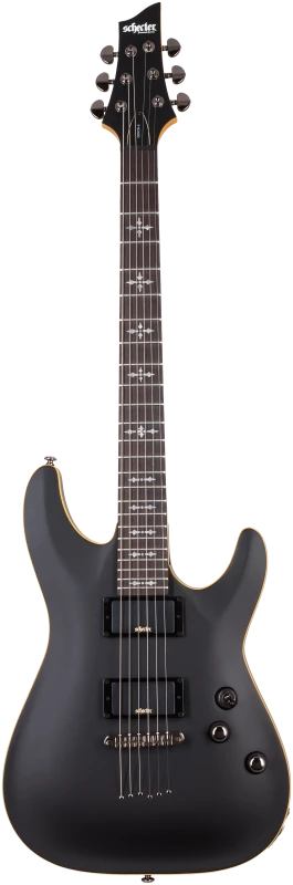 SCHECTER DEMON 6 AGED BLACK SATIN CZARNA GITARA ELEKTRYCZNA