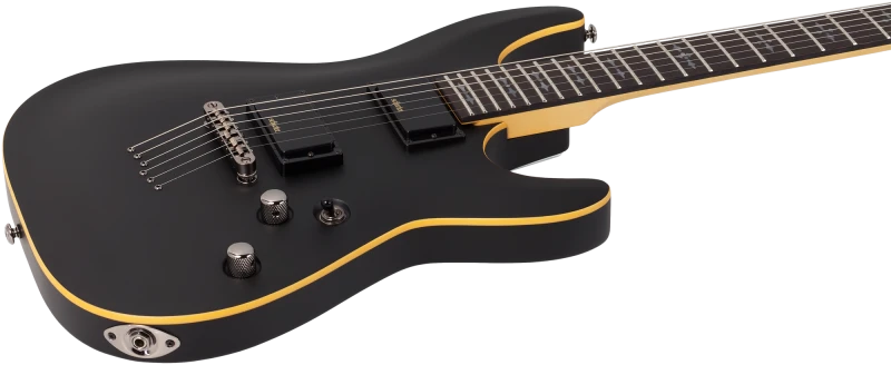 SCHECTER DEMON 6 AGED BLACK SATIN CZARNA GITARA ELEKTRYCZNA