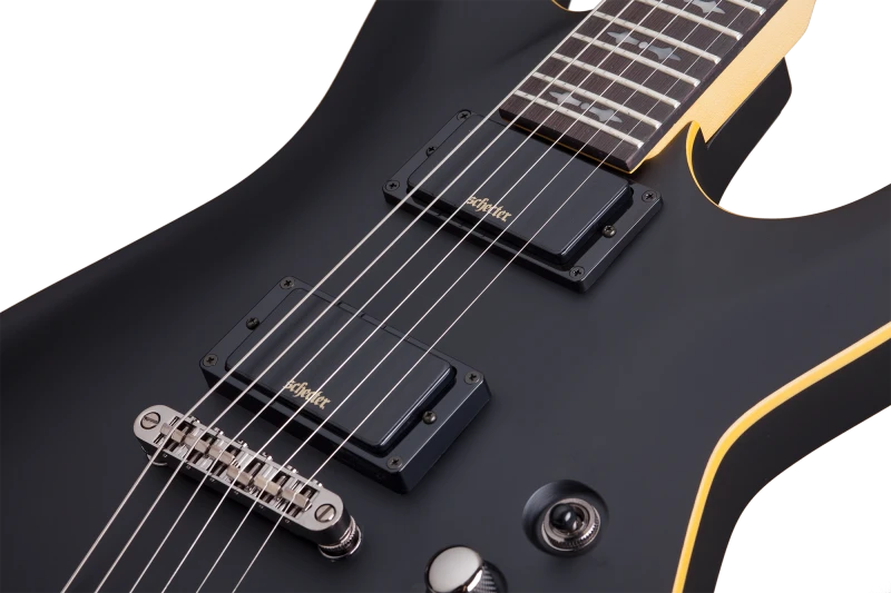 SCHECTER DEMON 6 AGED BLACK SATIN CZARNA GITARA ELEKTRYCZNA
