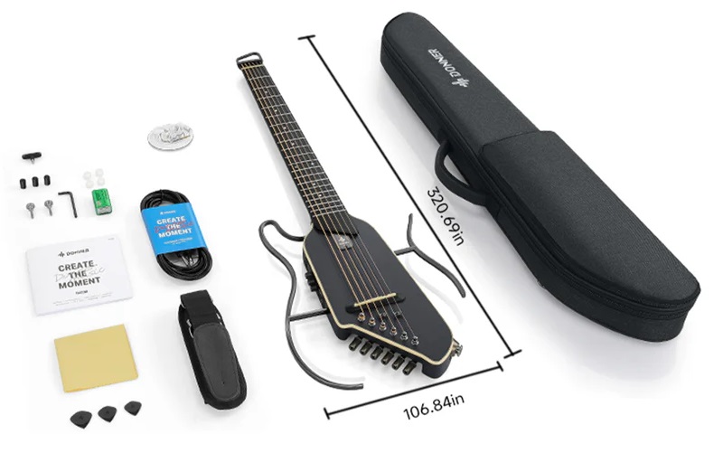 DONNER HUSH-I EVO2 BLACK CZARNA GITARA ELEKTROAKUSTYCZNA EC7489