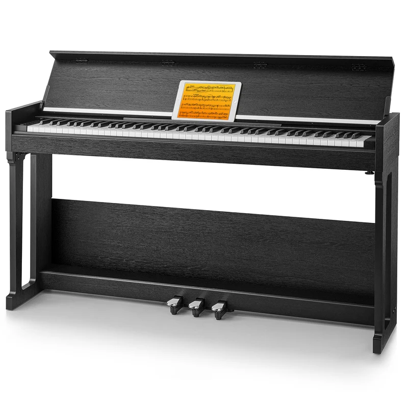 DONNER DDP-90 PRO BLACK CZARNE PIANINO CYFROWE 88 KLAWISZY WAŻONA KLAWIATURA EC7309