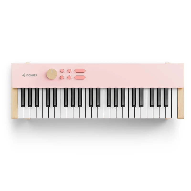 DONNER KIDO V-20 LIGHT PINK RÓŻOWE PIANINO CYFROWE DLA DZIECI 44 KLAWISZE Z NOGAMI EC7541