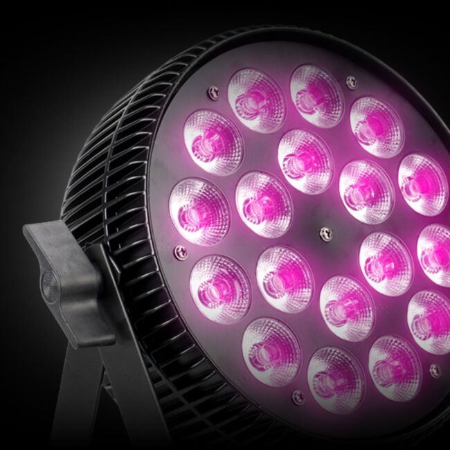 LIGHT4ME ALU TETRA RGBW PAR 18x10W REFLEKTOR SCENICZNY LED DMX