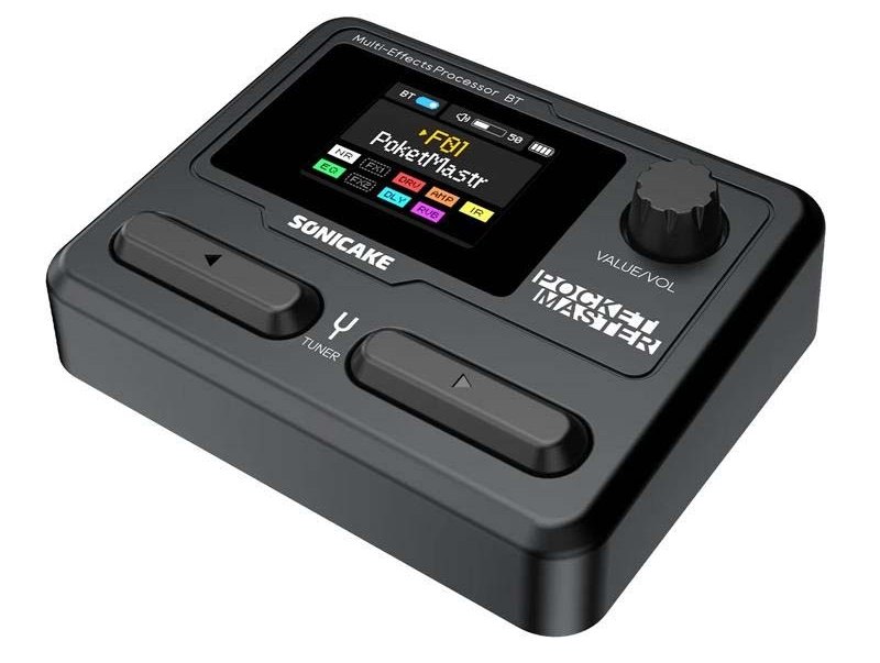 SONICAKE QME-10TBK POCKET MASTER CZARNY TRANSPARENTNY MULTIEFEKT GITAROWY PROCESOR