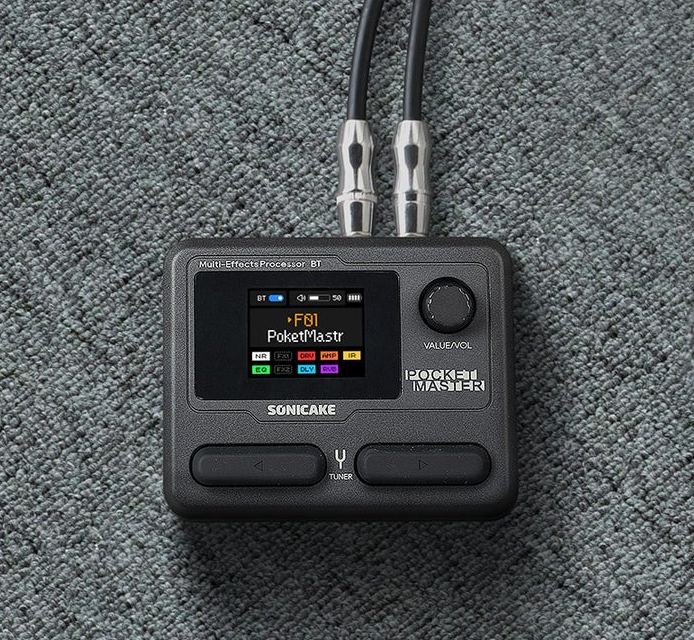 SONICAKE QME-10TBK POCKET MASTER CZARNY TRANSPARENTNY MULTIEFEKT GITAROWY PROCESOR