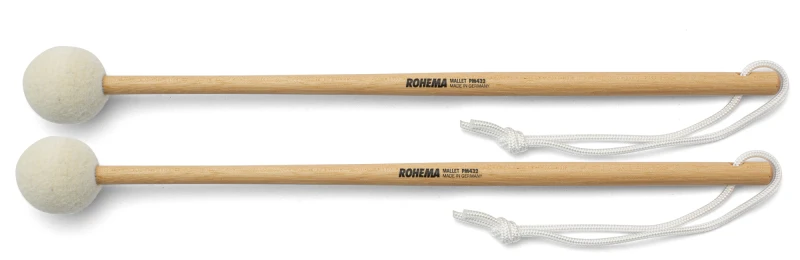 ROHEMA PM432 WHITE PERCUSSION MALLETS PAŁKI DO TOMÓW BIAŁE