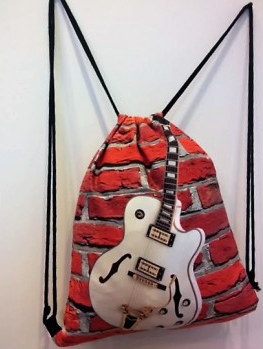 ZEBRA MUSIC PLECAK WOREK Z GITARĄ ELEKTRYCZNĄ TYPU HOLLOWBODY PL07