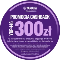 YAMAHA YDP-146B CZARNE PIANINO CYFROWE 88 KLAWISZY WAŻONA KLAWIATURA