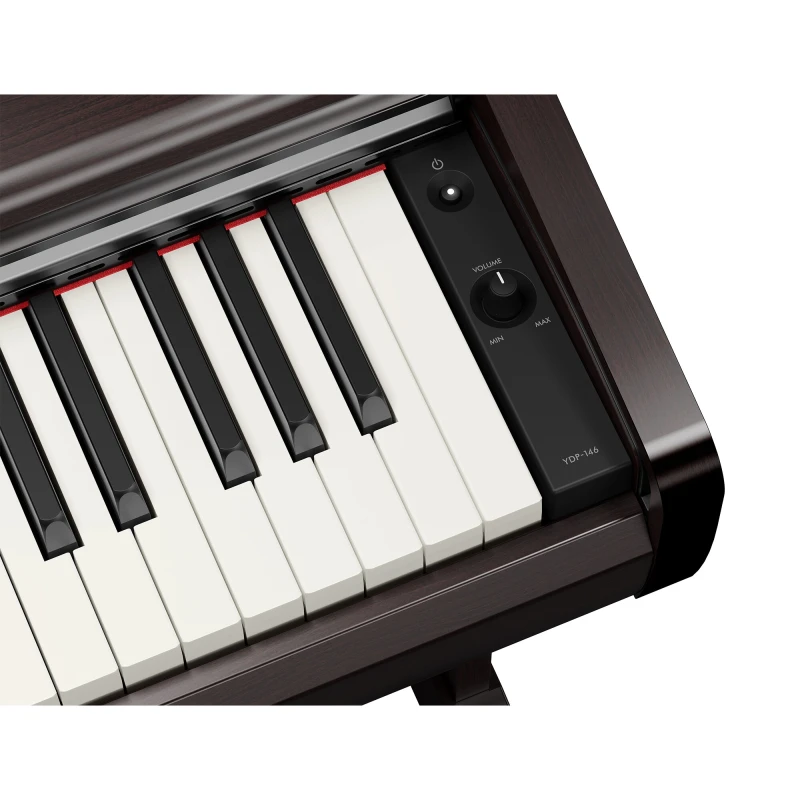 YAMAHA YDP-146R PIANINO CYFROWE 88 KLAWISZY WAŻONA KLAWIATURA BRĄZ ROSEWOOD