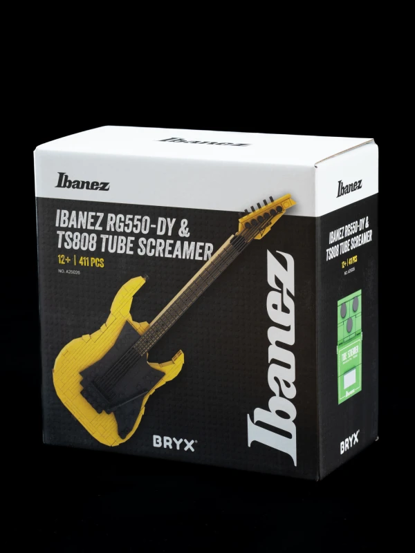 IBANEZ RGBRYX-DY BRYX RG550-DY TS808 KLOCKI GITARA ELEKTRYCZNA + EFEKT ZESTAW 411 ELEMENTÓW