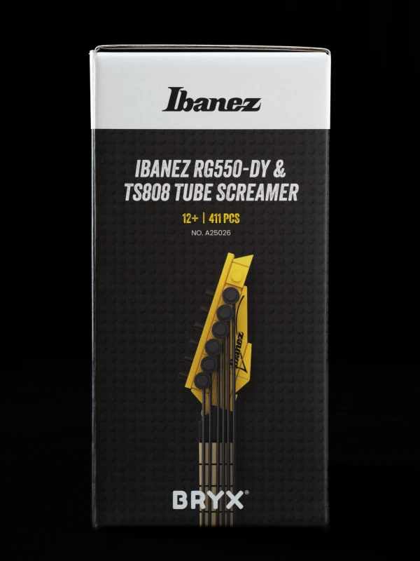 IBANEZ RGBRYX-DY BRYX RG550-DY TS808 KLOCKI GITARA ELEKTRYCZNA + EFEKT ZESTAW 411 ELEMENTÓW