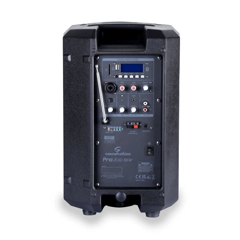 SOUNDSATION PROVIBE 8AIR KOLUMNA AKTYWNA AKUMULATOR MIKROFON MP3 USB SD BLUETOOTH